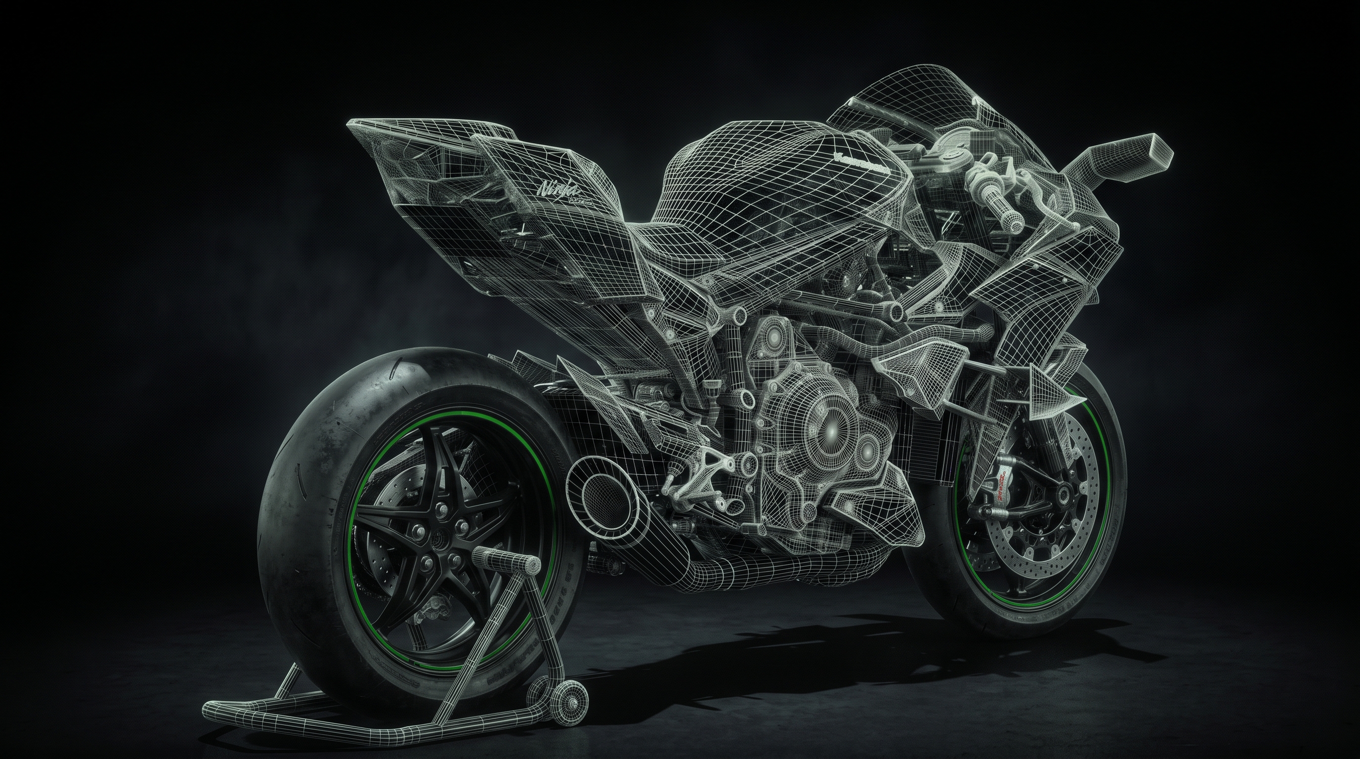 H2R with wheels materialized