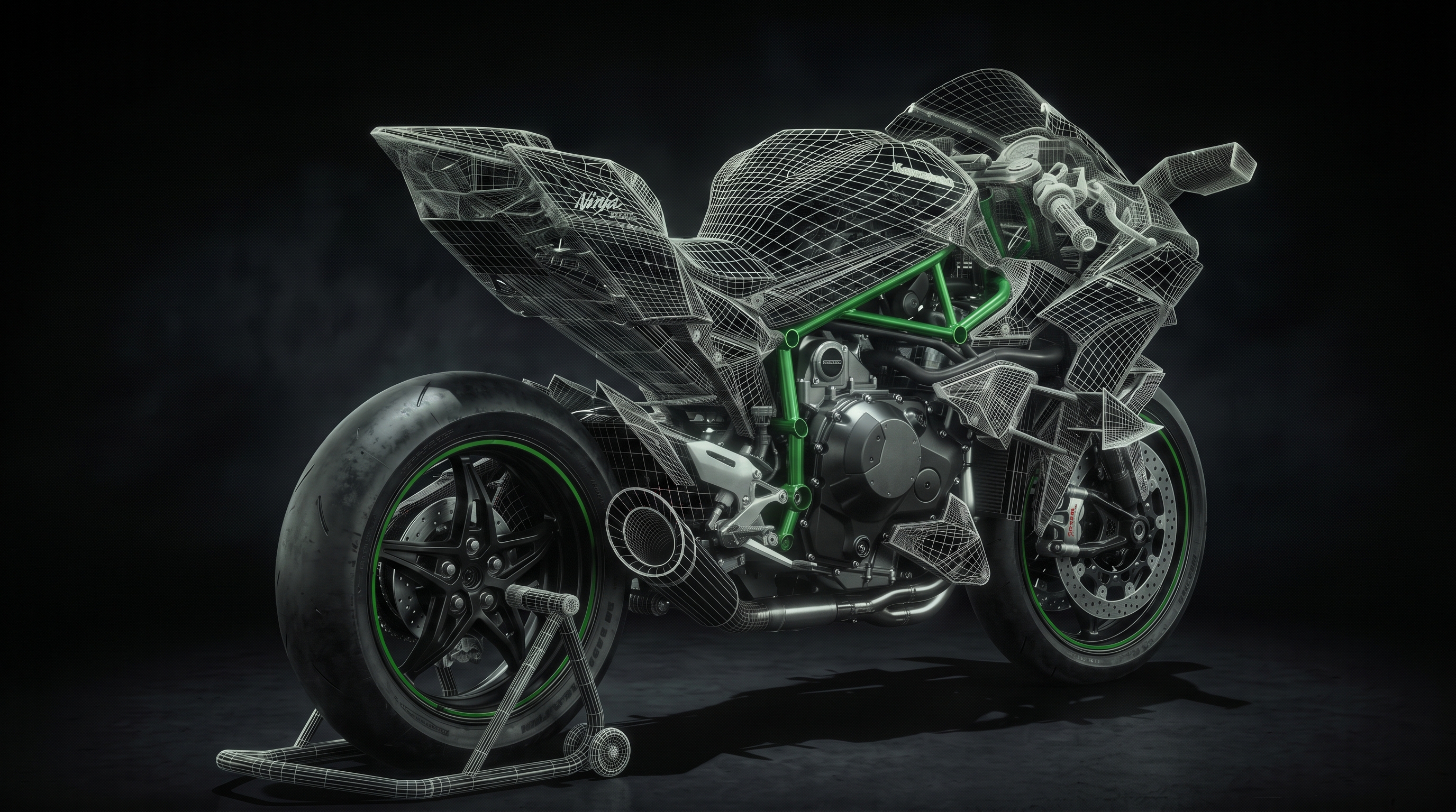 H2R frame and engine